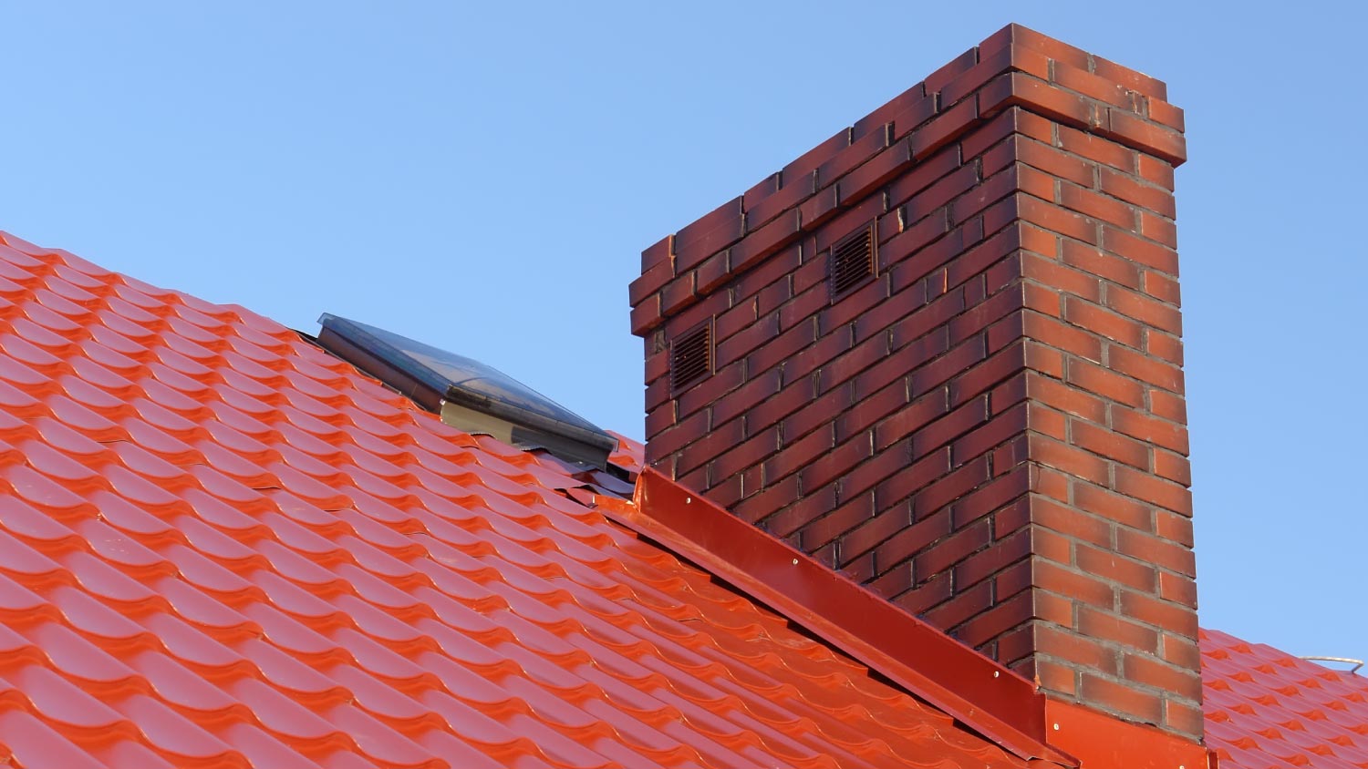 Metal roof flashing