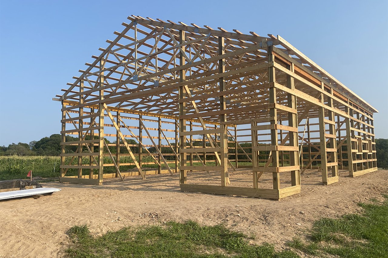 framework of building a farm  