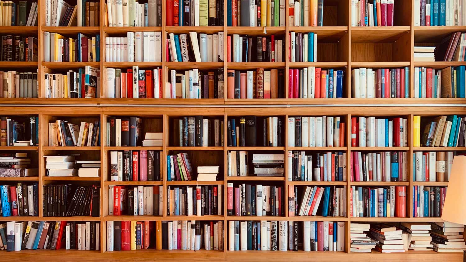 book shelves filled with books