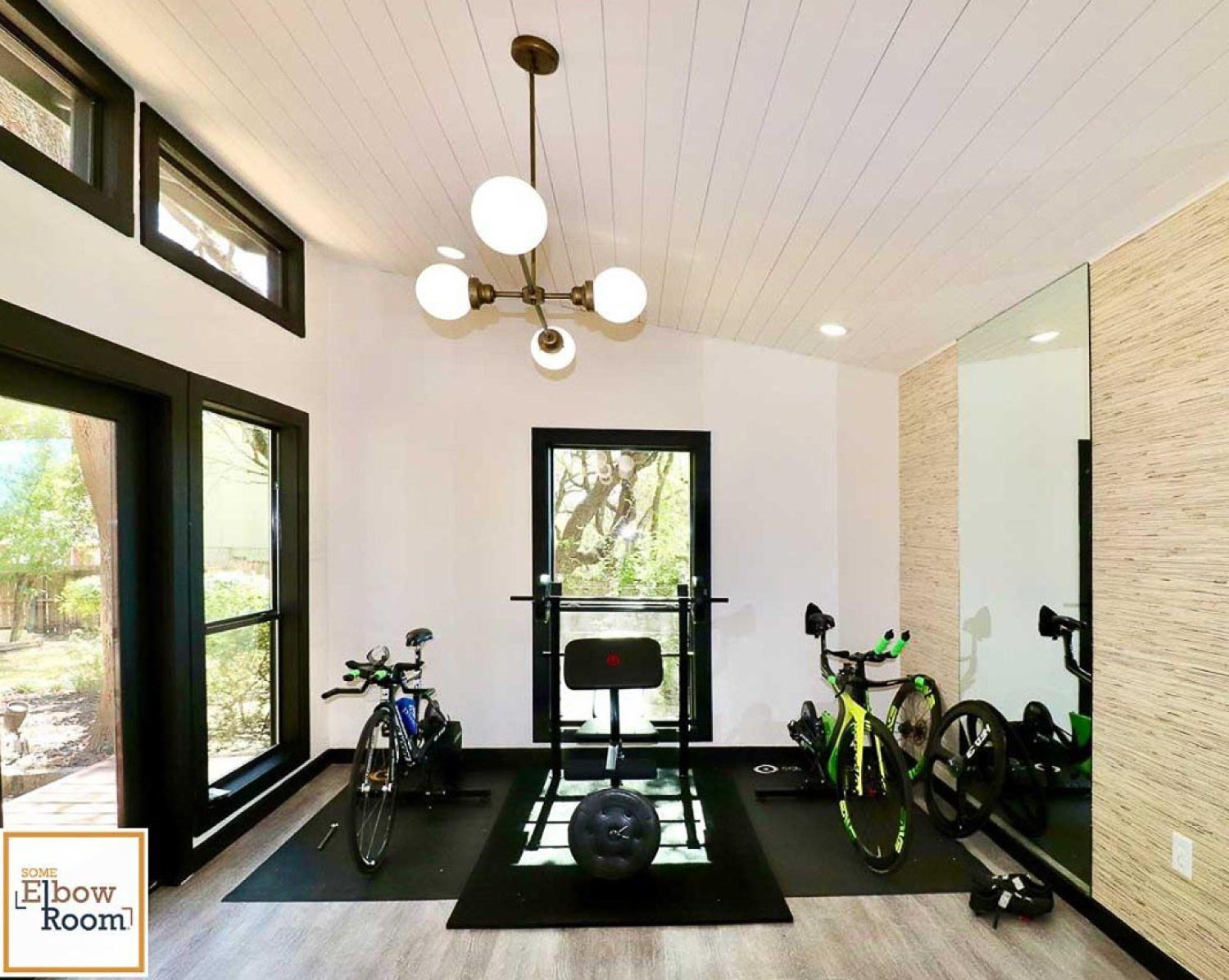 A custom home gym