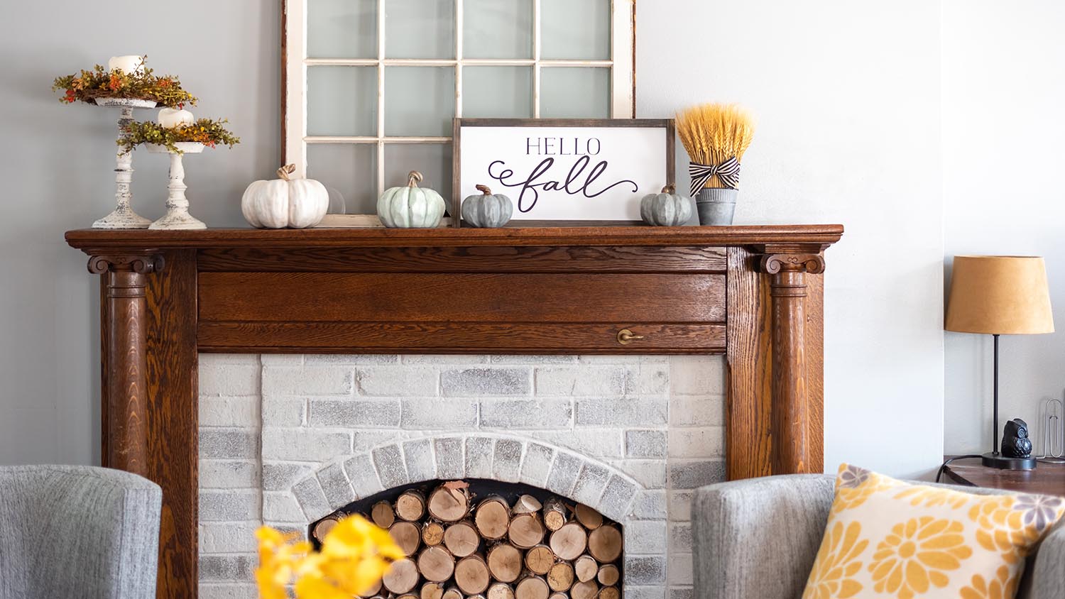 farmhouse style fireplace