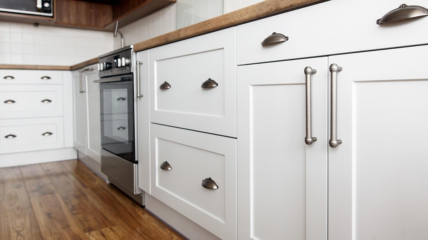 Kitchen interior with modern furniture