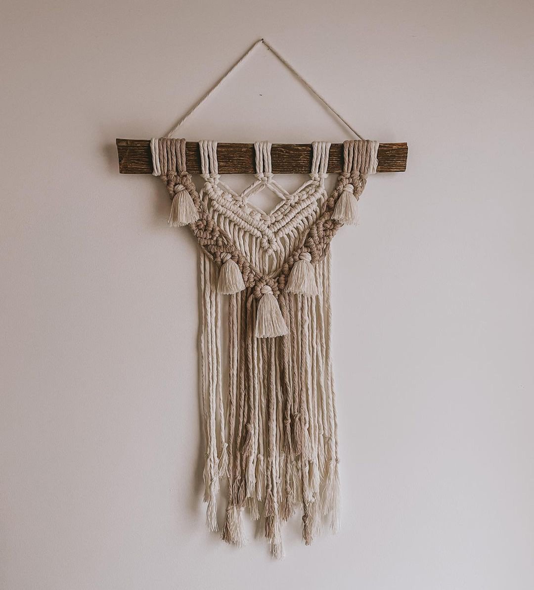 Barn wood macrame wall decor