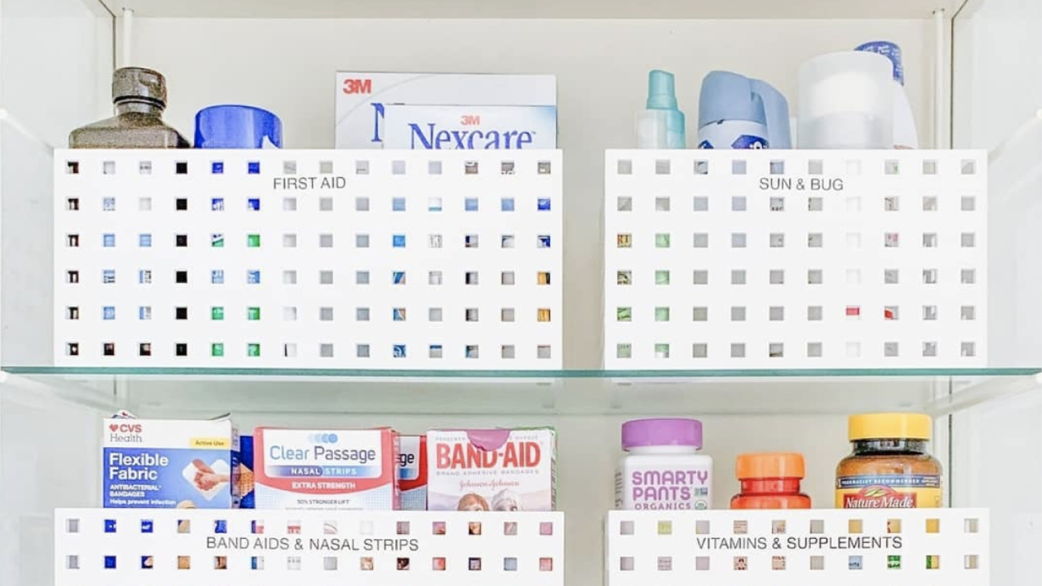 A medicine cabinet storage