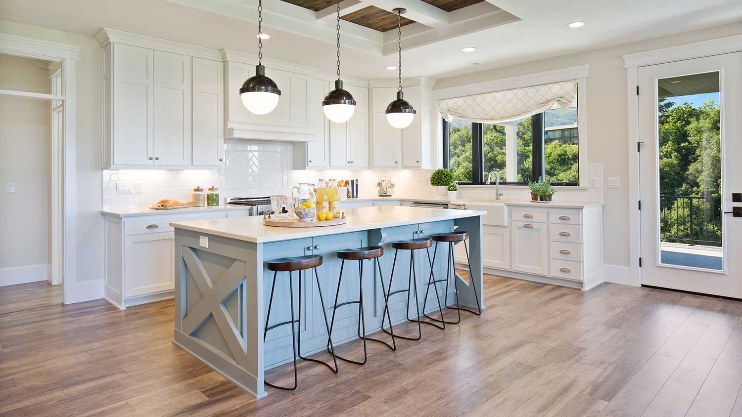 A modern farmhouse kitchen