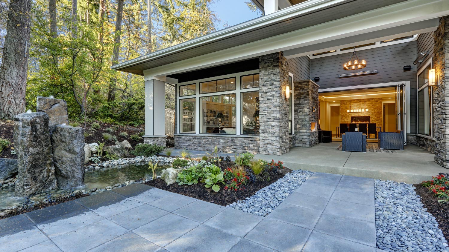New construction home exterior