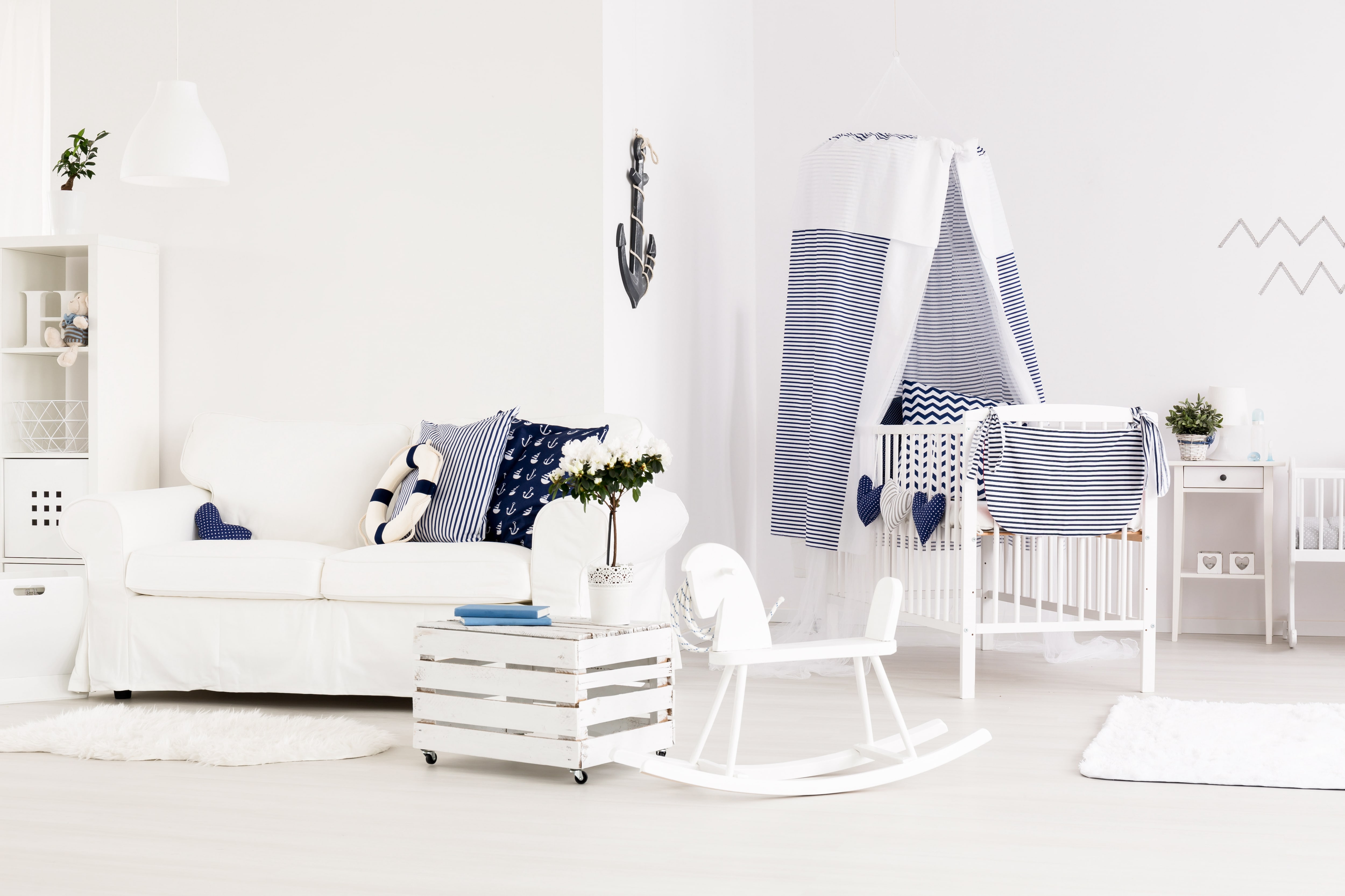 Nautical-themed nursery