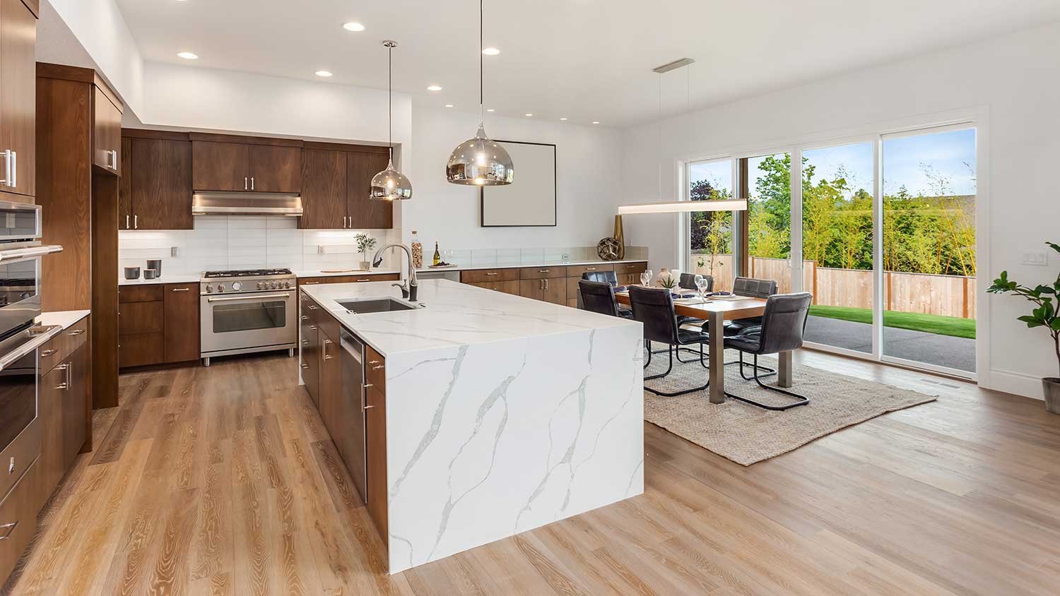 luxury kitchen island with seating