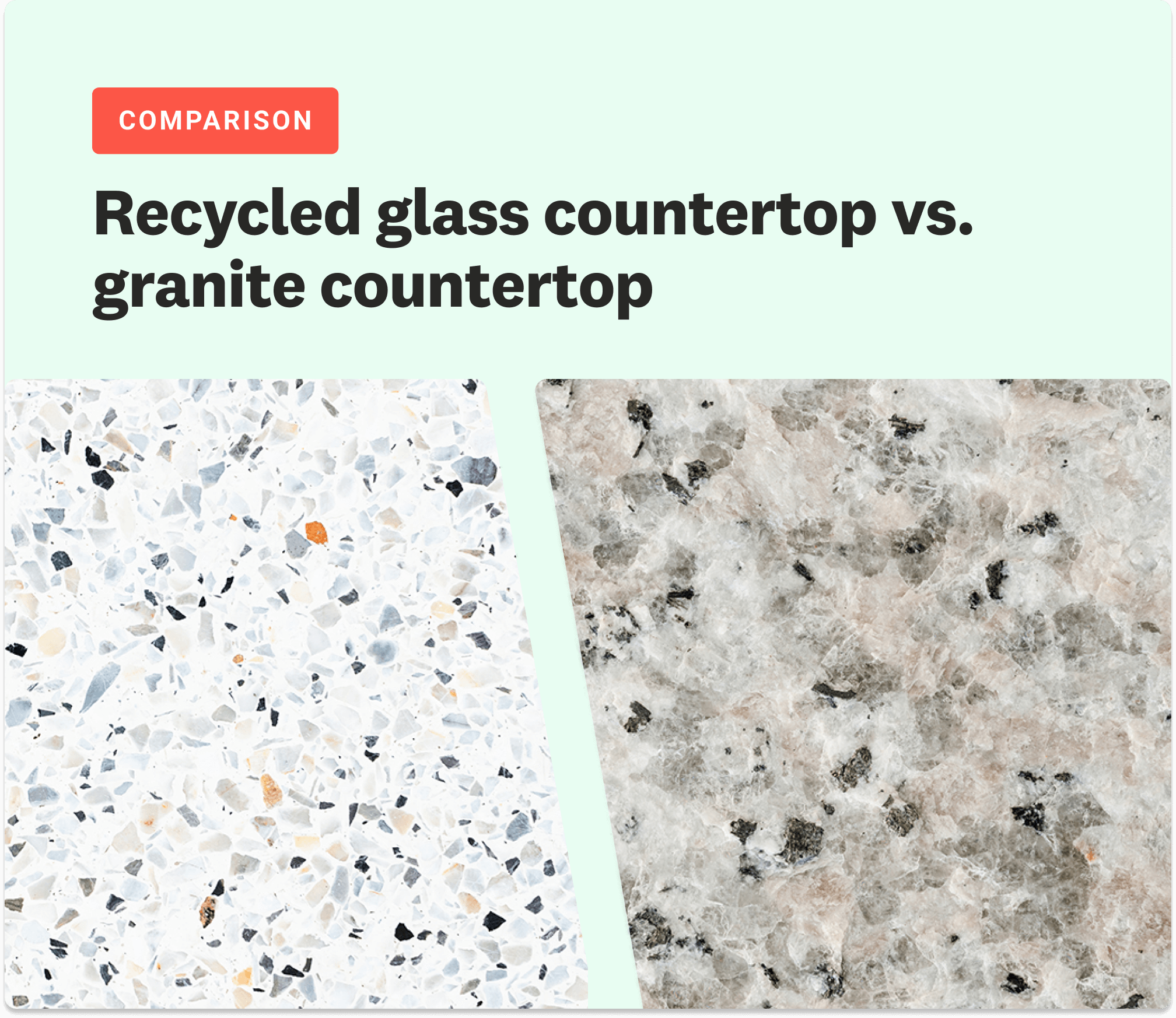 Recycled Glass Countertops Vs Granite