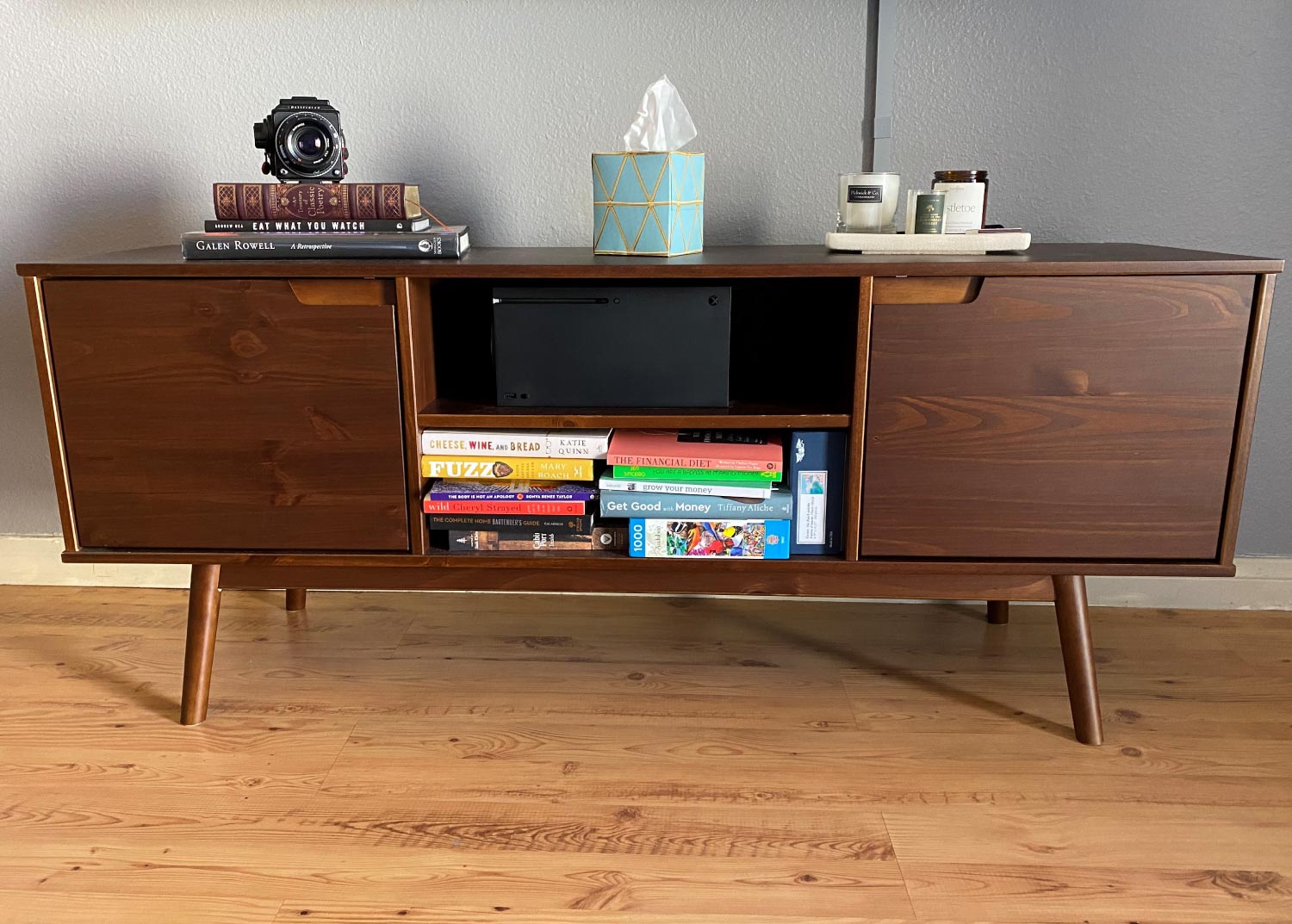 A wooden cabinet