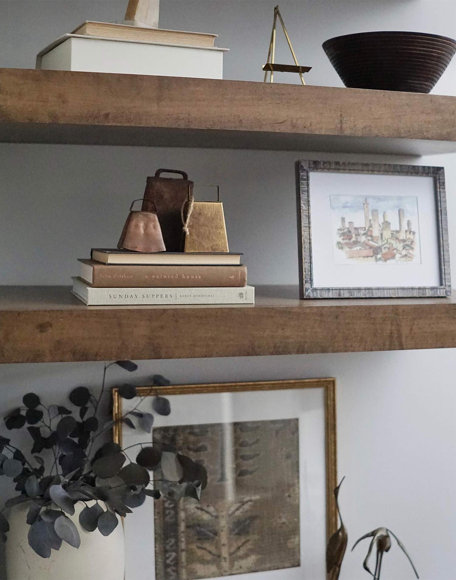 Wooden Gallery Shelves